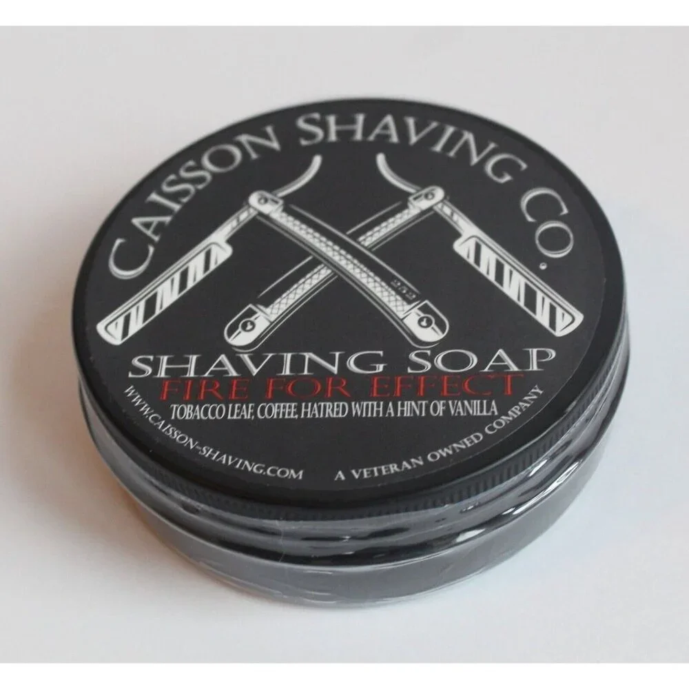 Caisson Shaving Co. Shaving‎ Soap Fire for Effect Soap New Sealed 4oz. Tin